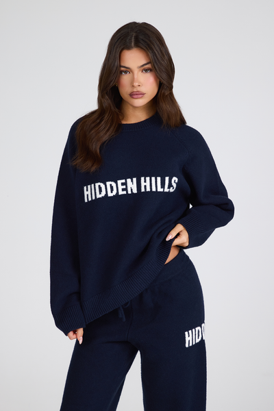 STRICKPULLOVER NAVY