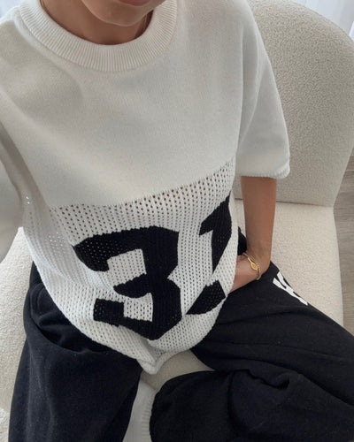 KNIT JERSEY OFF WHITE