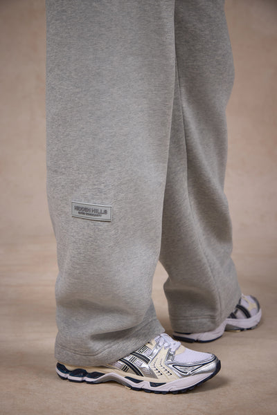 BASICS STRAIGHT LEG SWEATPANTS MEDIUM GRAY