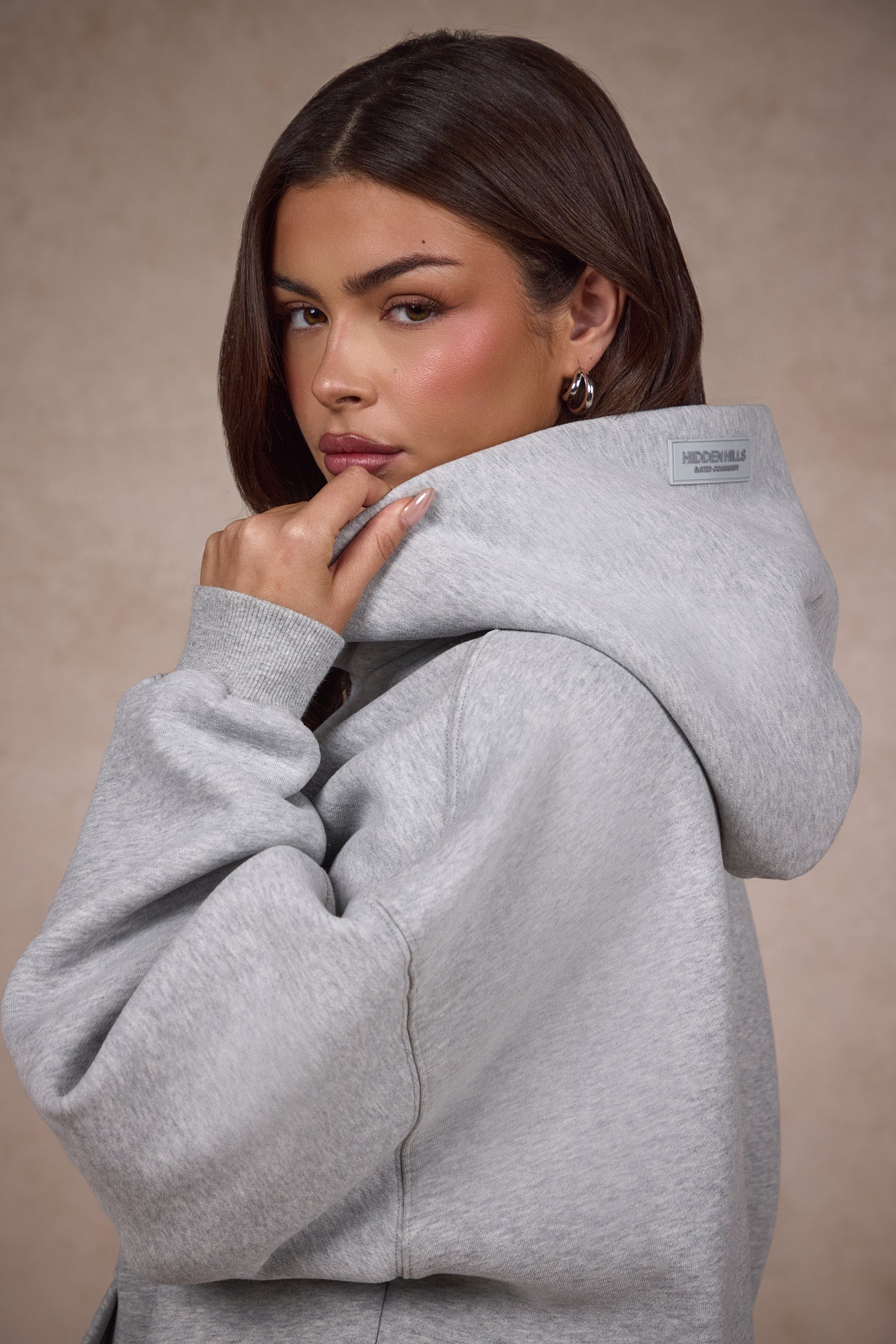 BASICS HOODIE MEDIUM GRAY