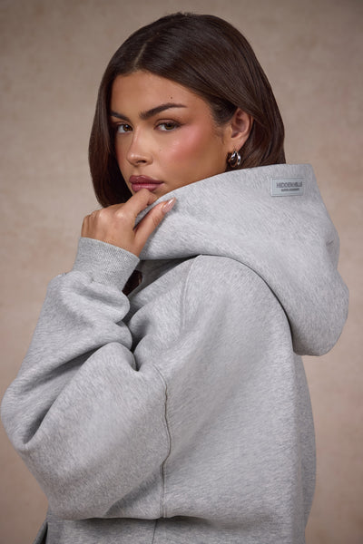 BASICS HOODIE MEDIUM GRAY