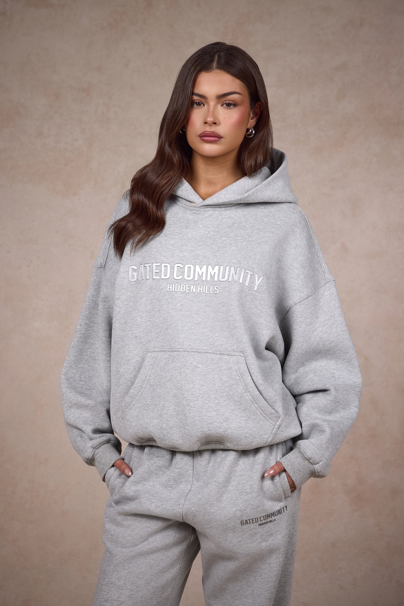 BASICS HOODIE MEDIUM GRAY