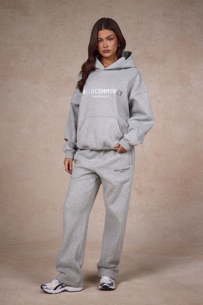 BASICS HOODIE MEDIUM GRAY