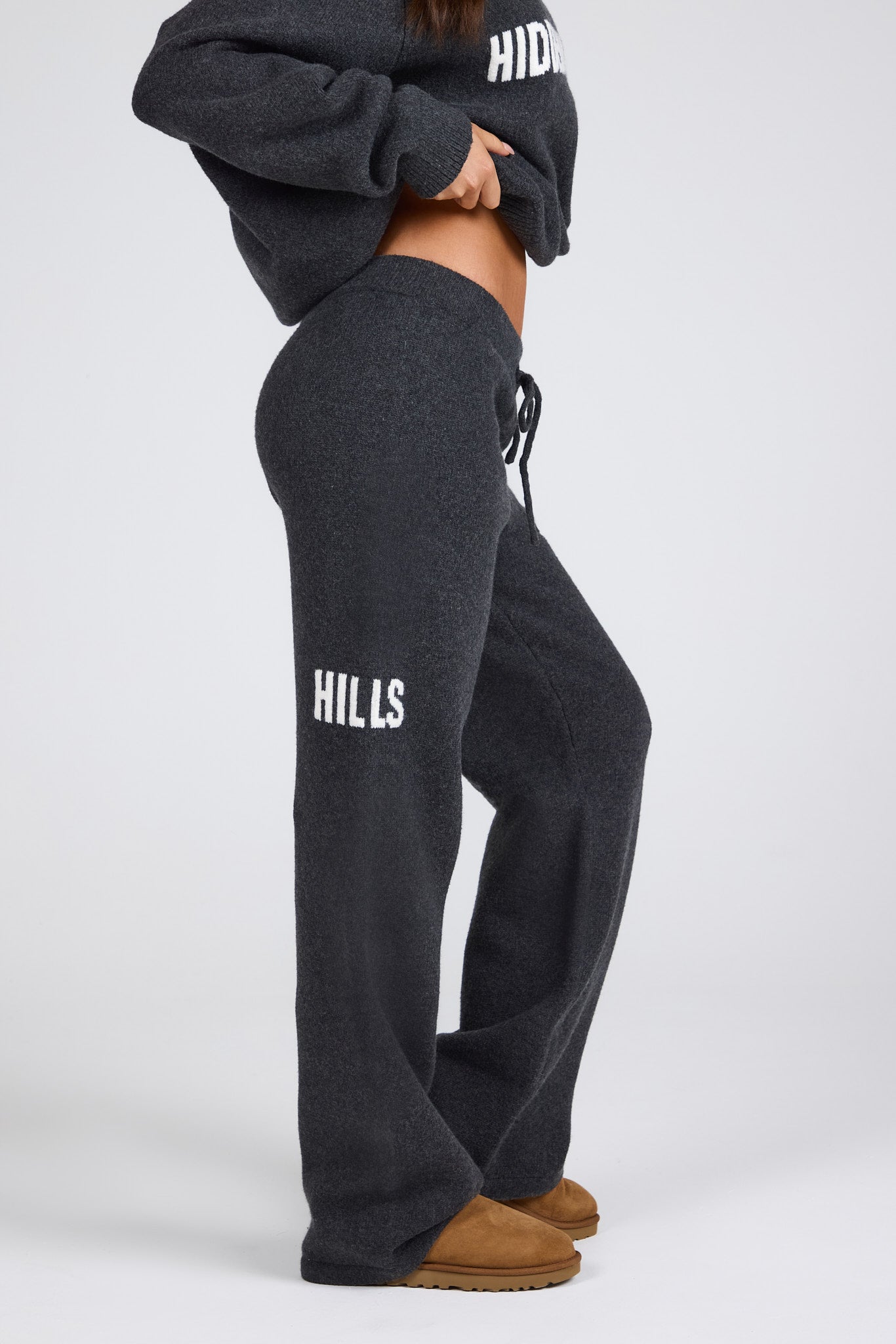KNIT SWEATPANTS DARK GREY