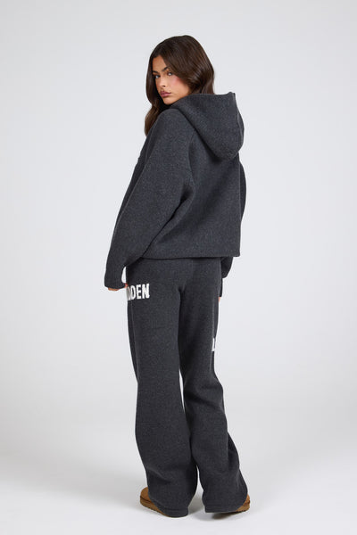 KNIT SWEATPANTS DARK GREY