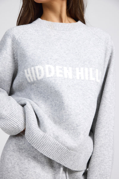 KNIT SWEATER LIGHT GREY