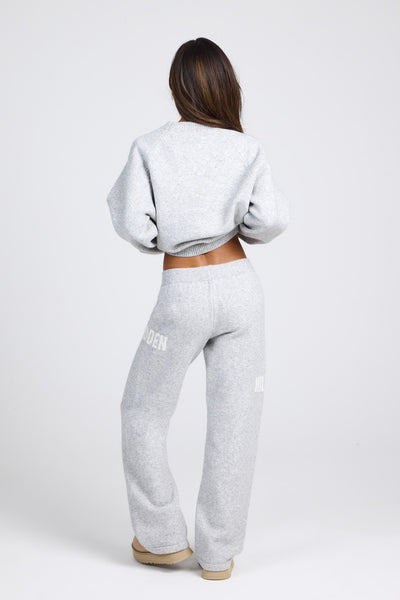 KNIT SWEATPANTS LIGHT GREY