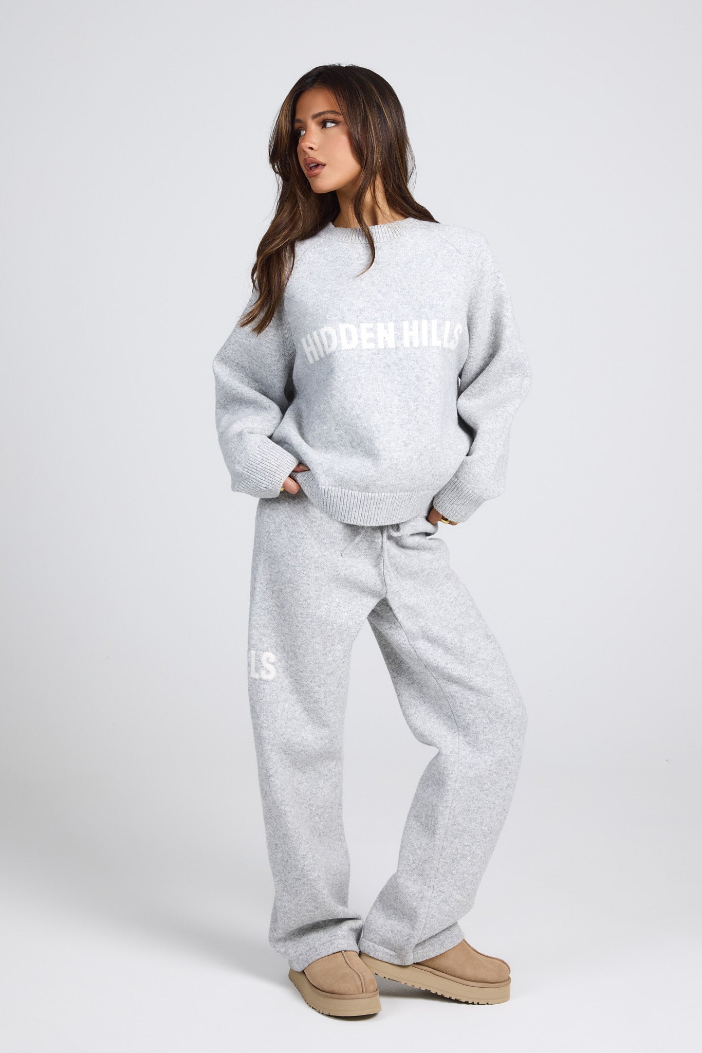 KNIT SWEATER LIGHT GREY