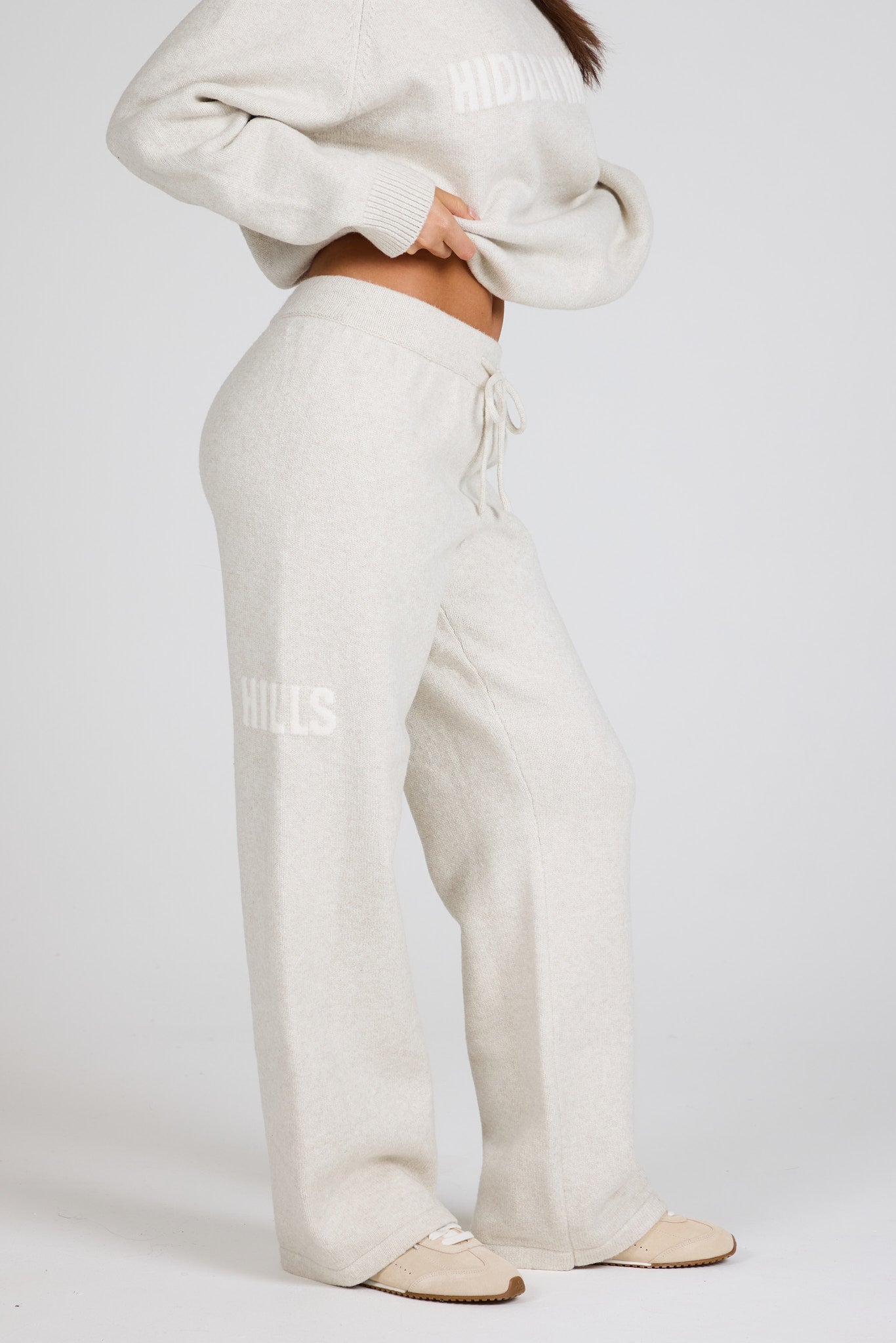 KNIT SWEATPANTS BEIGE