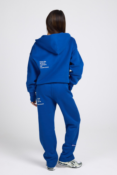 TAG STRAIGHT LEG SWEATPANTS ROYAL BLUE