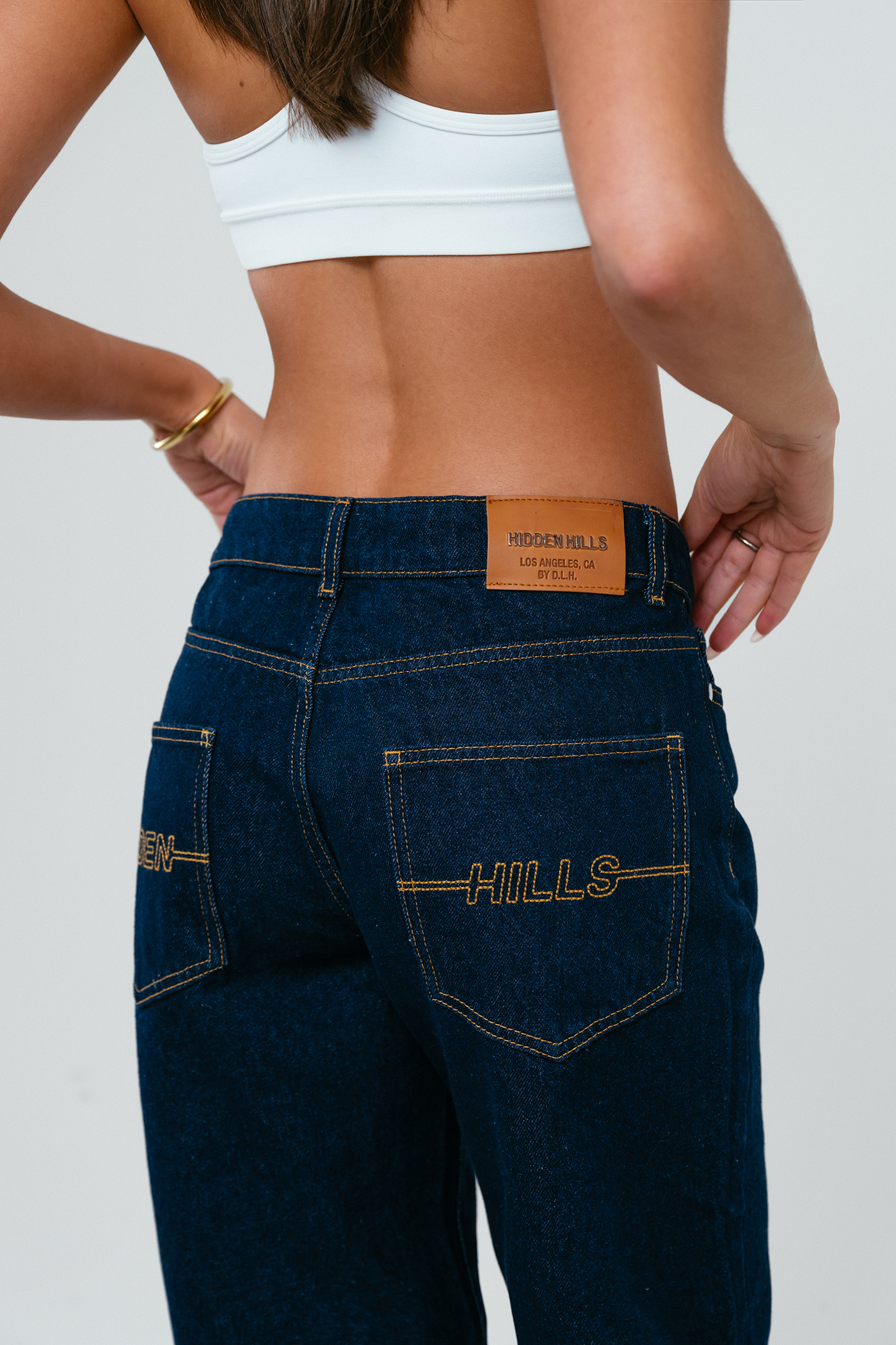 LOGO STITCH JEANS INDIGO