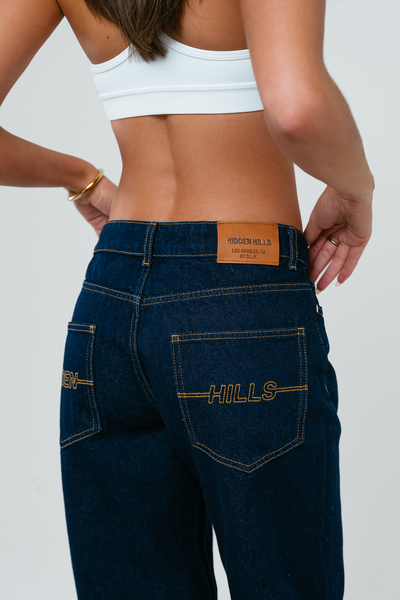 LOGO STITCH JEANS INDIGO