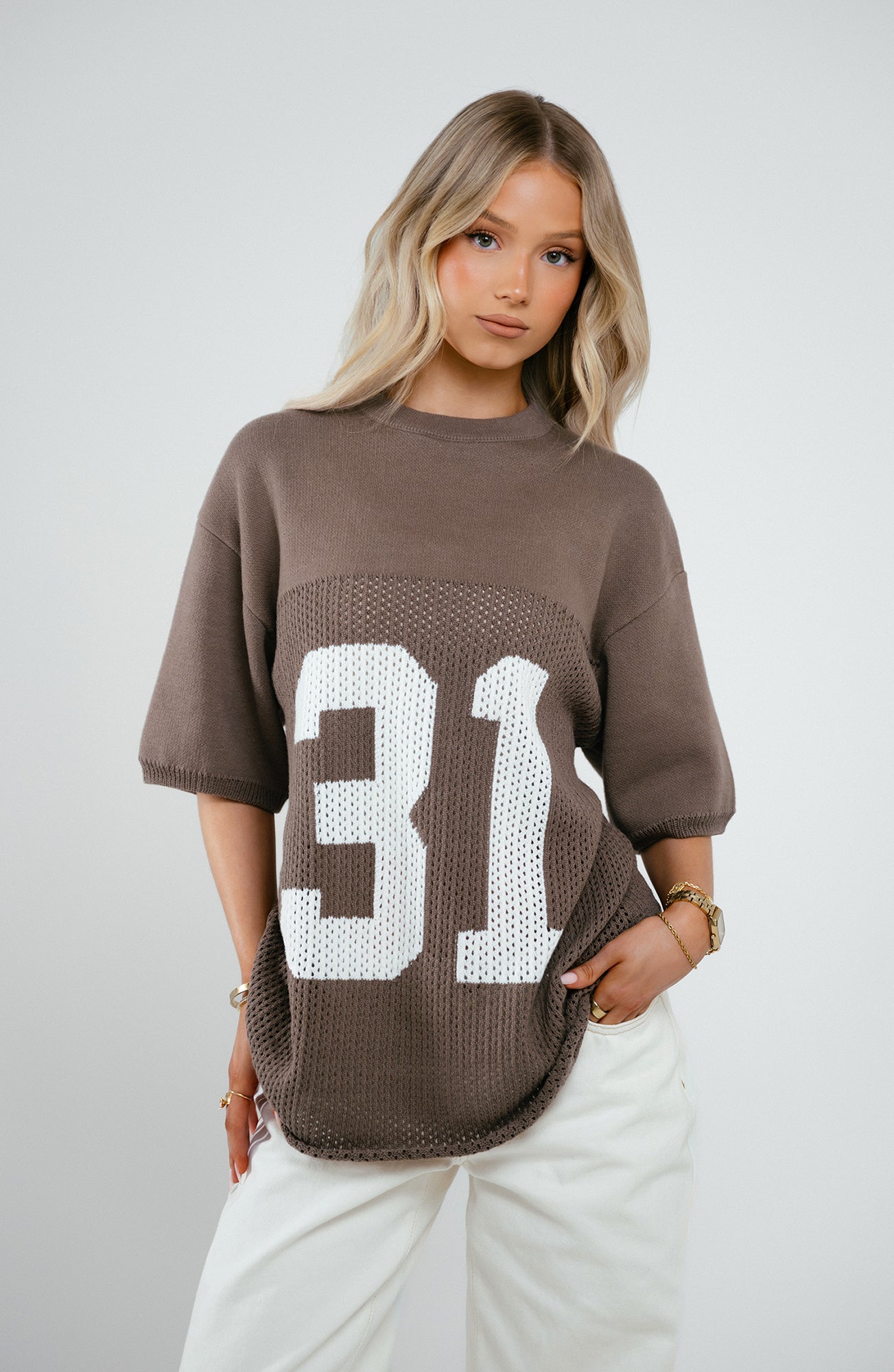 KNIT JERSEY TAUPE