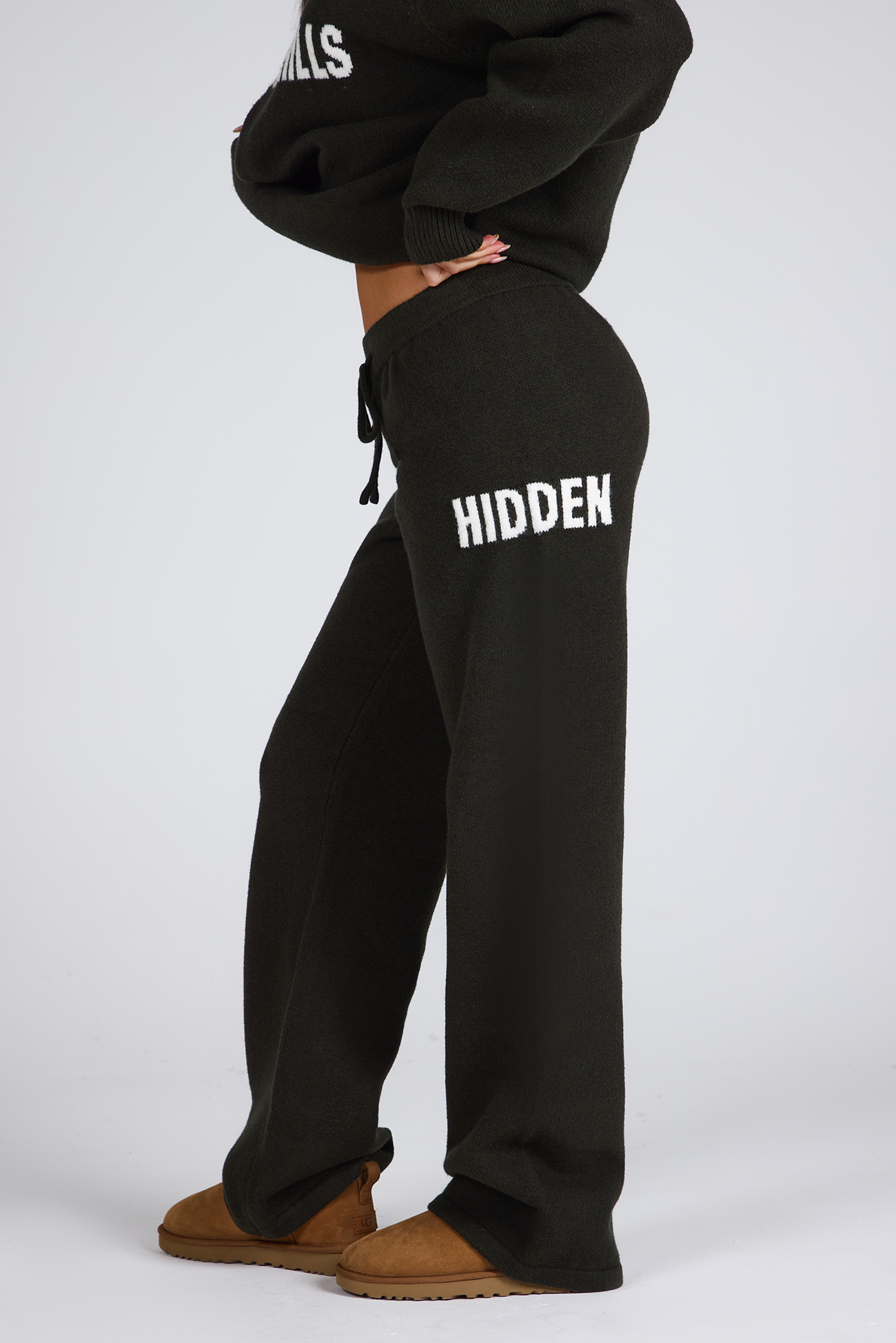 KNIT SWEATPANTS DARK GREEN