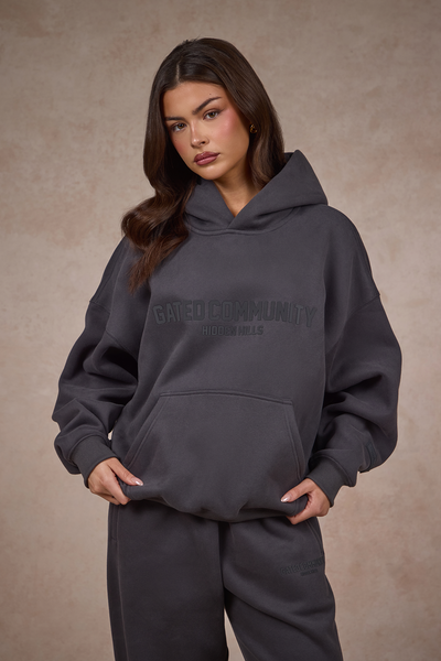 BASICS HOODIE DARK GREY