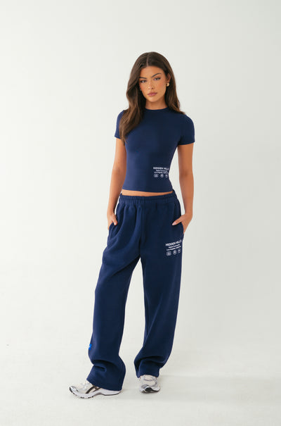 TAG STRAIGHT LEG SWEATPANTS NAVY