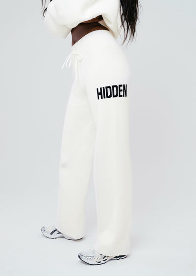 KNIT SWEATPANTS OFF WHITE