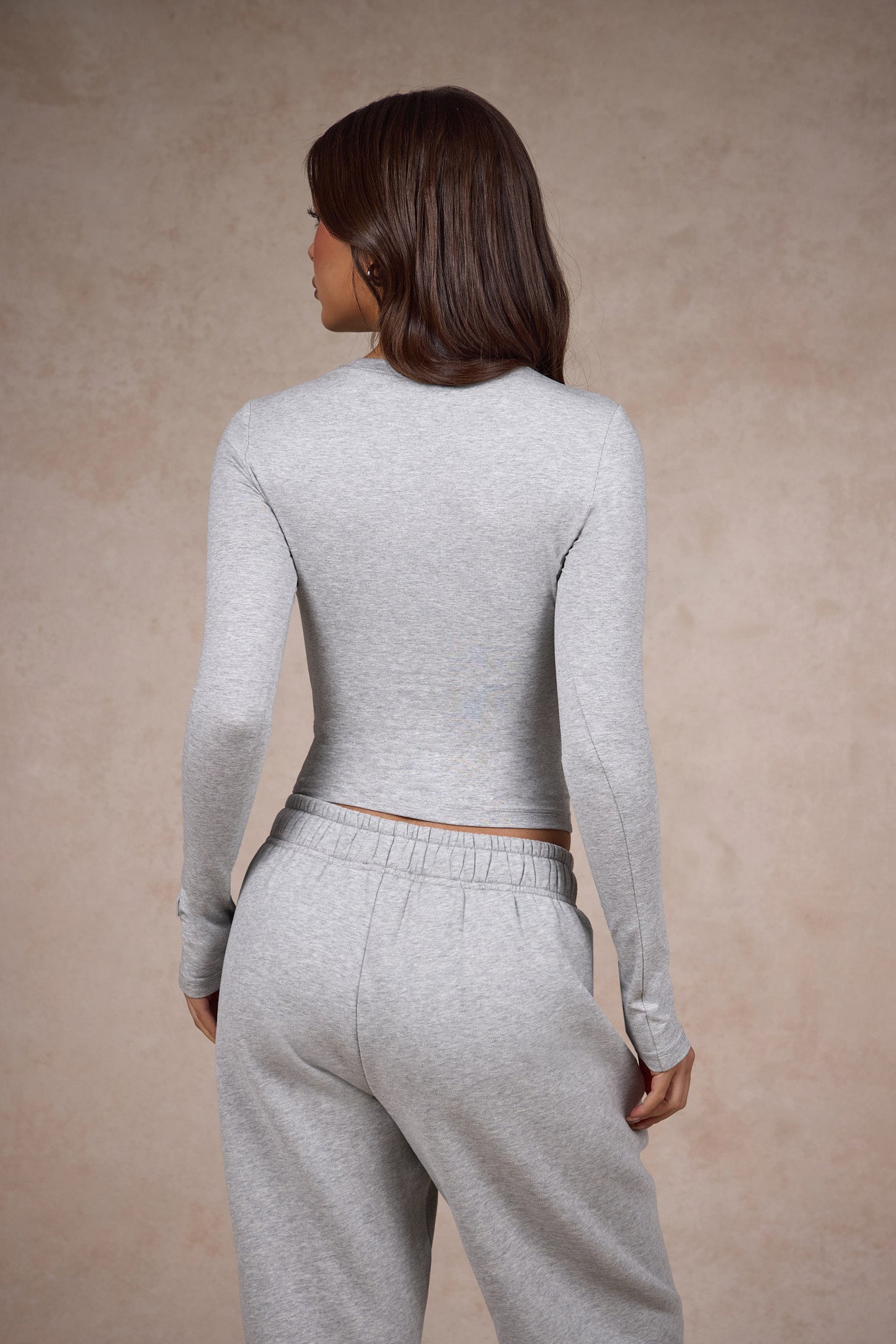 BASICS LONGLEEVE TOP MEDIUM GREY