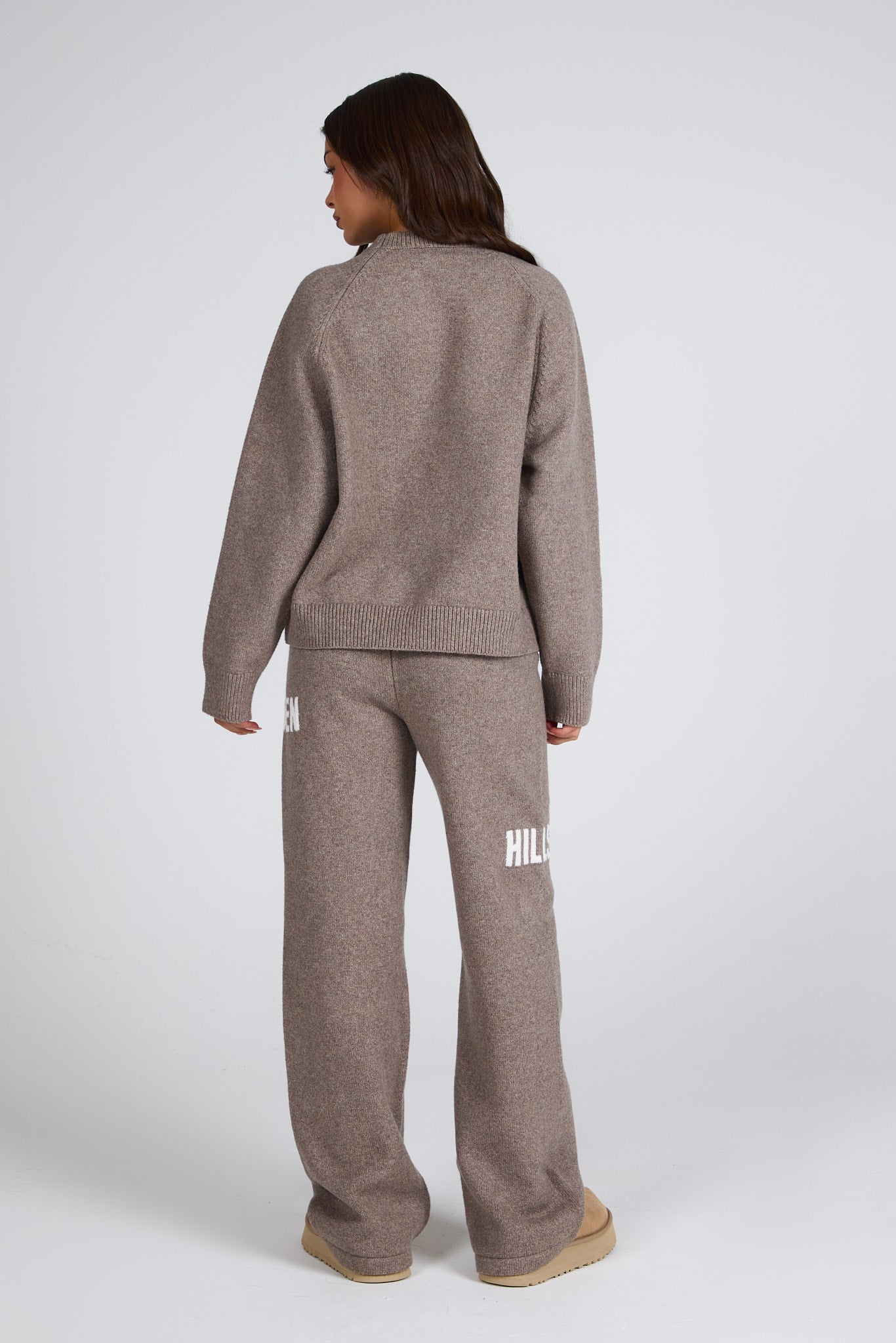 PANTALON DE SURVÊTEMENT EN MAILLE TAUPE V2