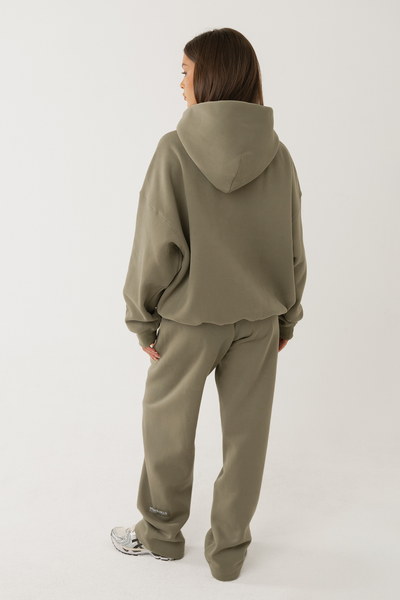 PANTALON DE SURVÊTEMENT DROIT GAUFRÉ SAGE