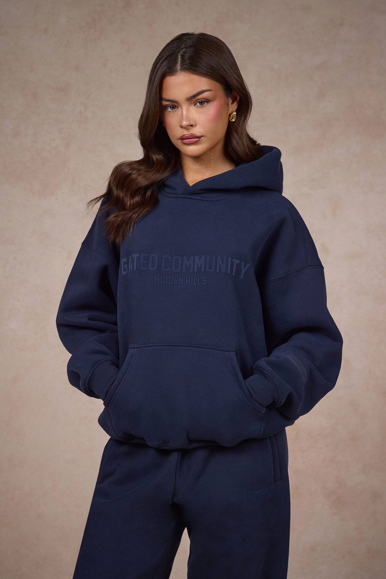 BASICS HOODIE NAVY