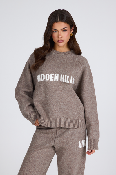 PULL EN MAILLE TAUPE